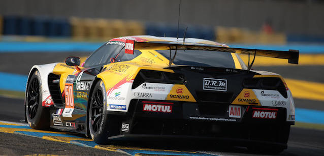 Nuovo telaio per la Oreca Thiriet<br />Tecnici GM al lavoro sulla Corvette Larbre
