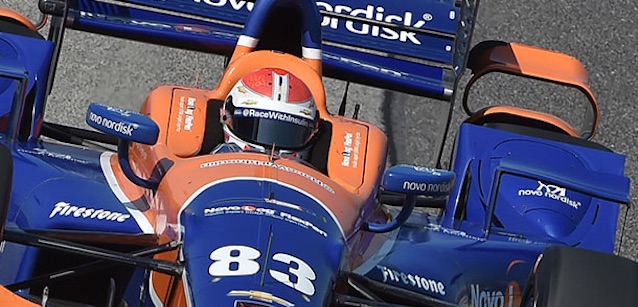 Pocono, libere 1<br />Kimball conduce, Coletti a muro