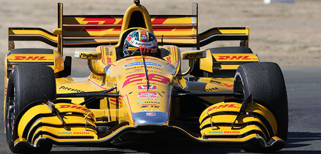 Sonoma, libere 2: Hunter-Reay al top<br />8 piloti in un decimo