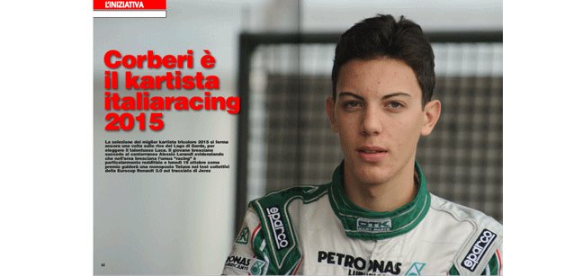 Corberi Kartista Italiaracing 2015<br />Per lui il test Eurocup Renault