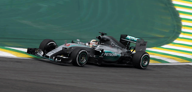 San Paolo - Libere 1<br />Hamilton, mezzo secondo a Rosberg