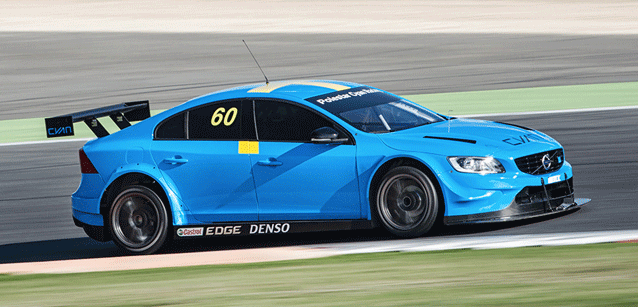 Volvo in pista a Vallelunga
