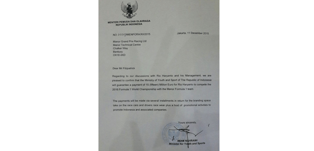 Wehrlein spera nella Manor<br />Haryanto spinto dal governo