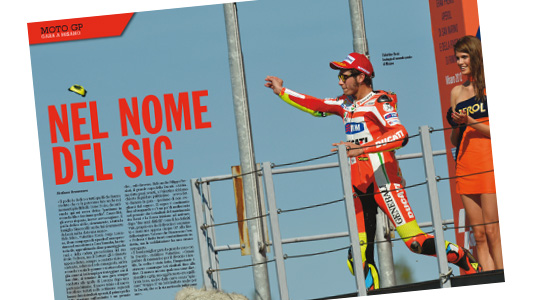 Rossi: Un podio dedicato al Sic 