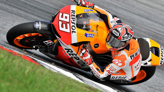 Test a Sepang - 3. giorno<br>Honda al top con Pedrosa e Marquez 
