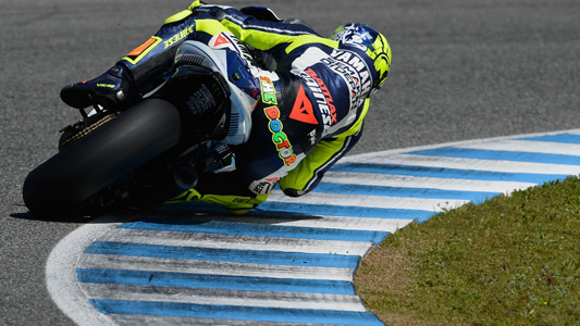 Test a Jerez - 2. giorno<br>La zampata di Rossi 