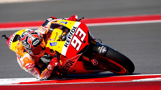 Austin - Gara<br>Marquez è un'iradiddio 