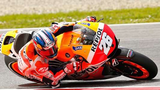 Barcellona - Qualifica<br>Strepitosa pole di Pedrosa, attardato Rossi  