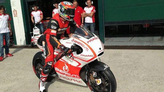 De Angelis con Pramac<br>nel GP di Laguna Seca