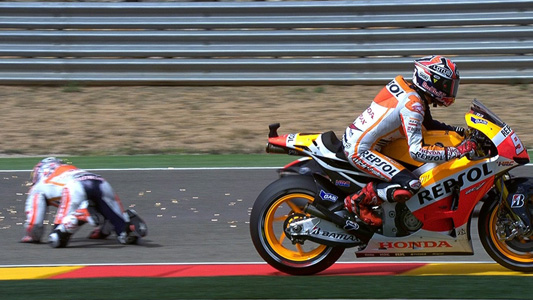 Aragon - Gara<br>Marquez ok, Pedrosa ko 