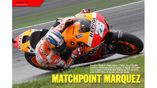 È online il Magazine n.245<br>Matchpoint Marquez 