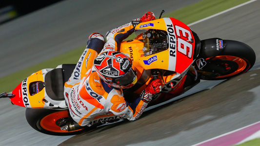 Qatar  - Gara<br>Marquez e Rossi che spettacolo!