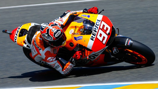 Le Mans - Qualifica<br>Marquez il marziano