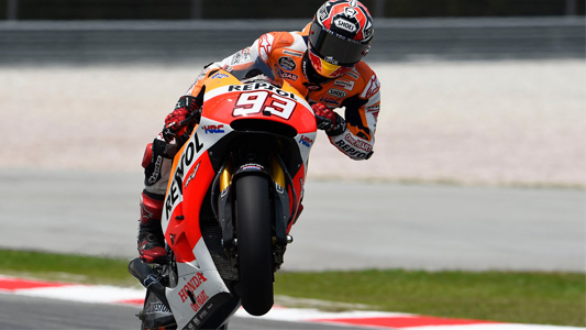 Valencia - Gara<br>Marquez implacabile, Rossi vicecampione