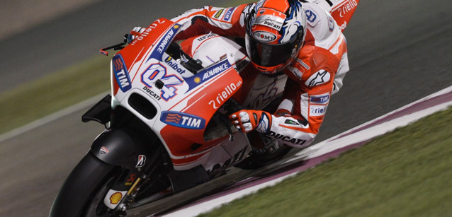 Losail - Qualifica<br />Strepitoso Dovizioso con la Ducati<br />
