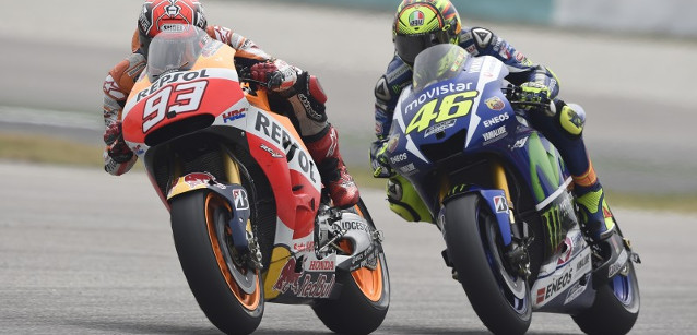 Honda allo scoperto dopo Sepang<br />"Marquez caduto per il calcio di Rossi"<br />
