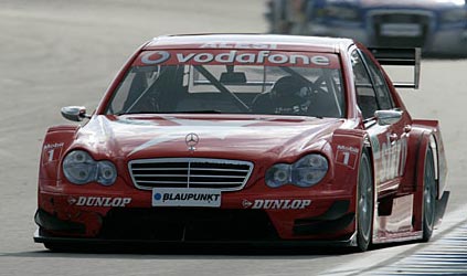 Valentino Rossi a Hockenheim<br>prova la Mercedes C Klasse