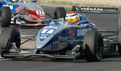 Fabrizio Crestani al test di<br>Vallelunga con il team Pons