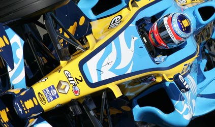 La Renault ha confermato<br>Fisichella per il 2007