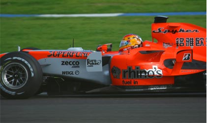 Esclusivo<br>Valles quarto pilota della Spyker