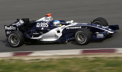 Sepang, libere 1<br>Alexander Wurz guida il gruppo